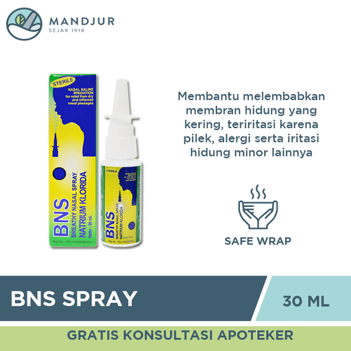 BNS Breathy Nasal Spray 30 mL - Apotek Mandjur
