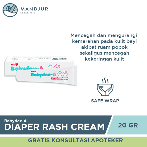 Babydex-A Diaper Rash Cream 20 Gr - Apotek Mandjur