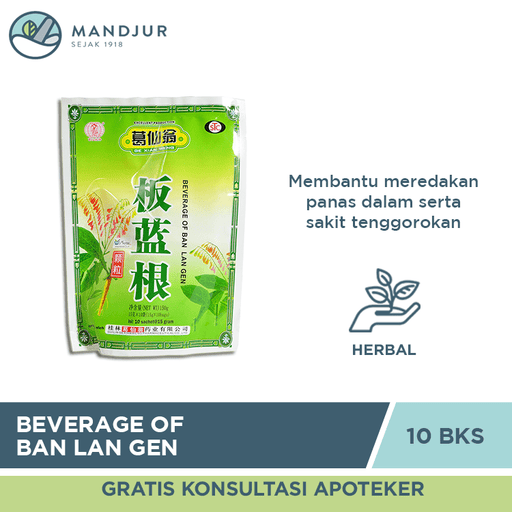Beverage Of Ban Lan Gen (Ge Xian Weng) - Apotek Mandjur