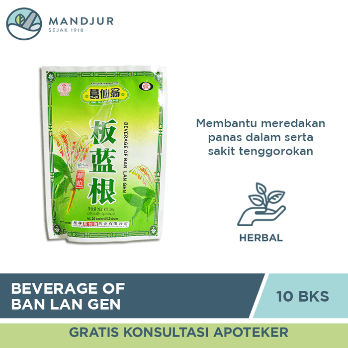 Beverage Of Ban Lan Gen (Ge Xian Weng) - Apotek Mandjur