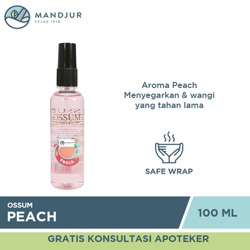 Ossum Fragrance Body Mist Peach - Apotek Mandjur