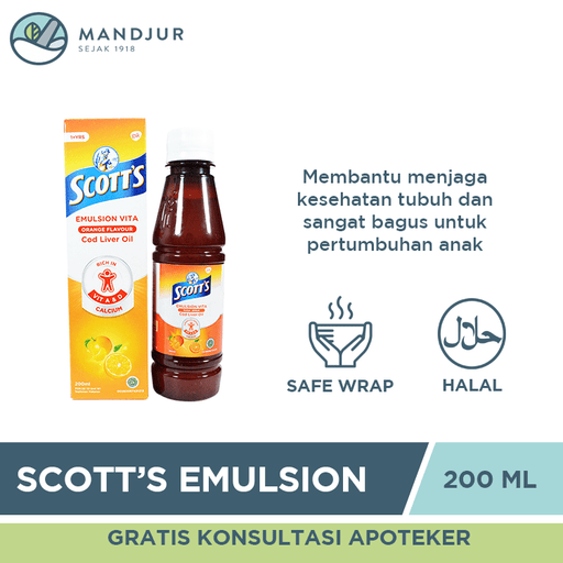 Scott's Emulsion 200 ml - Apotek Mandjur