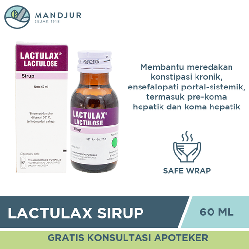 Lactulax Sirup 60 ML - Apotek Mandjur