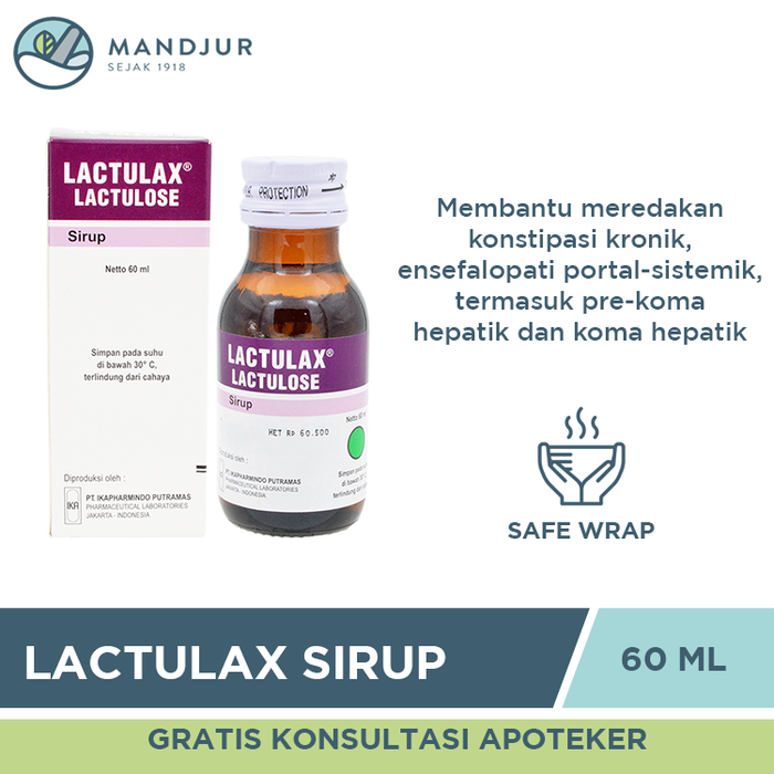 Lactulax Sirup 60 ML - Apotek Mandjur