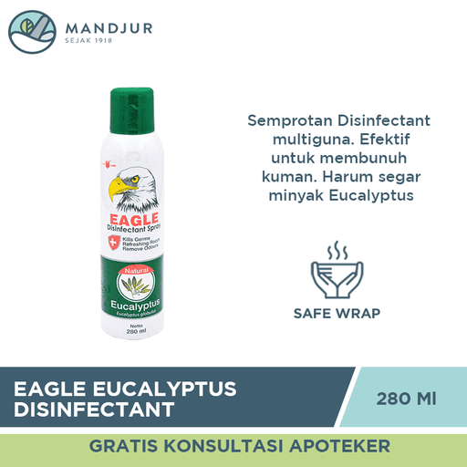 Eagle Eucalyptus Disinfectant Spray 280 ML - Apotek Mandjur