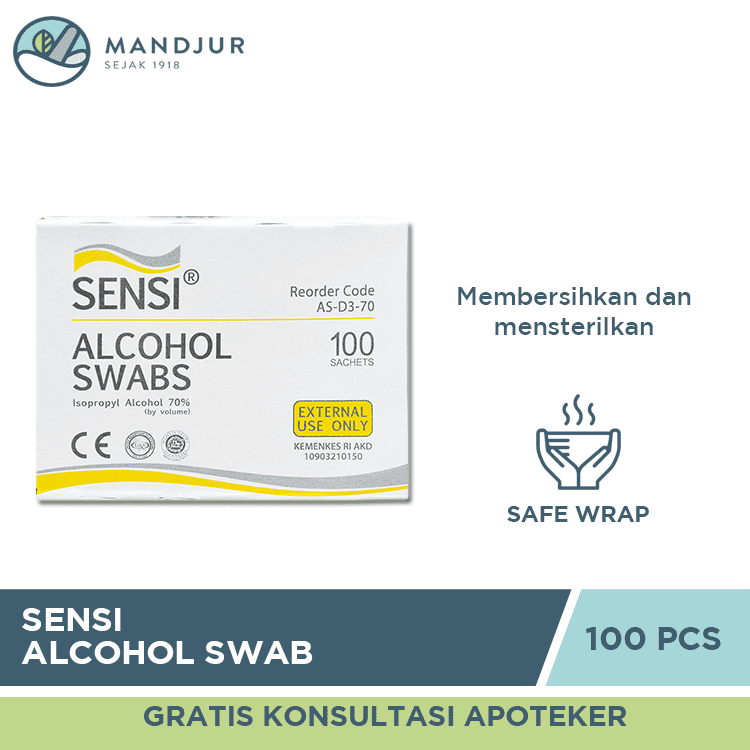 Sensi online alcohol swab