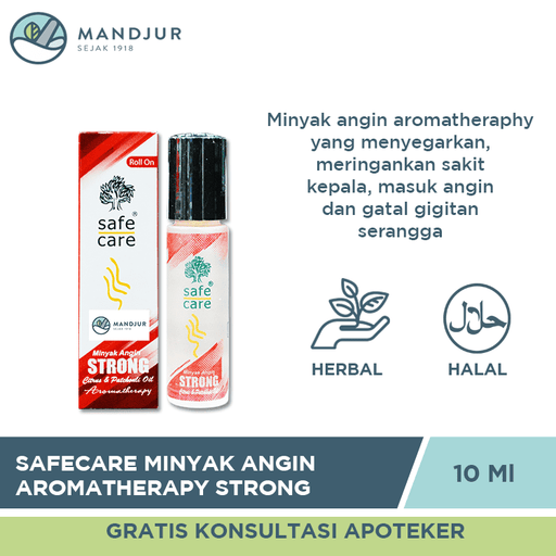Safe Care Minyak Angin Aromatherapy Strong 10 mL - Apotek Mandjur