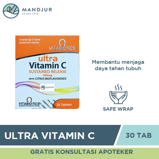 Vitamin C 500mg Vitabiotics Ultra - Apotek Mandjur