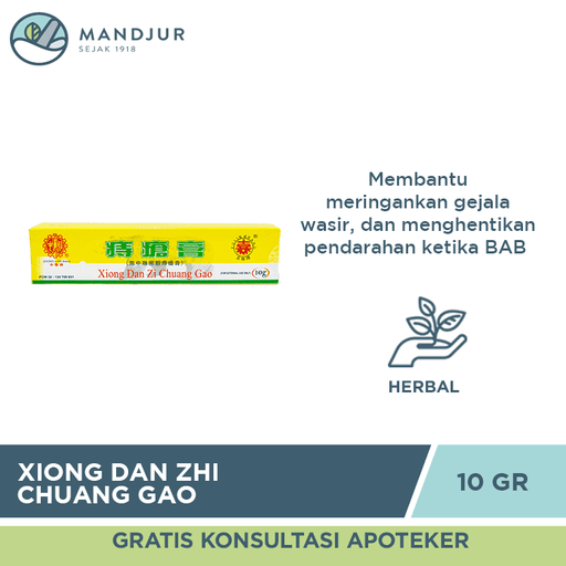 Xiong Dan Zhi Chuang Gao (Hemorrhoid Ointments) - Apotek Mandjur