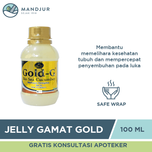 Jelly Gamat Gold G Sea Cucumber 100 ML - Apotek Mandjur