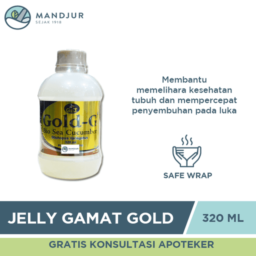 Jelly Gamat Gold G Sea Cucumber 320 ML - Apotek Mandjur
