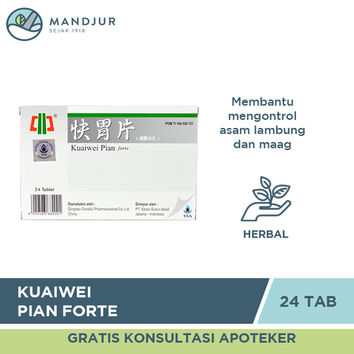 Kuaiwei Pian Forte - Apotek Mandjur
