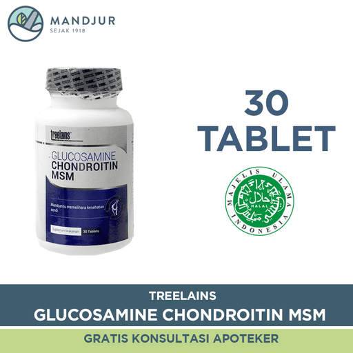Treelains Glucosamine Chondroitin MSM 30 Tablet - Apotek Mandjur