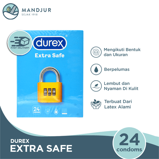 Kondom Durex Extra Safe - Isi 24 - Apotek Mandjur