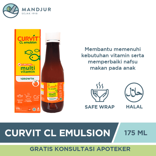 Curvit CL Emulsion 175 mL - Apotek Mandjur