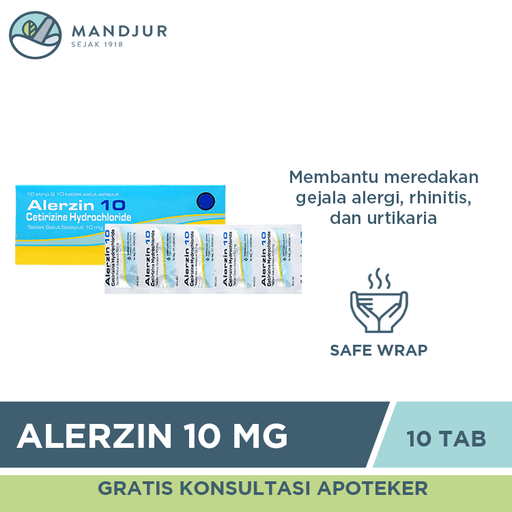 Alerzin 10 mg 10 Tablet - Apotek Mandjur