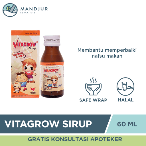 Vitagrow Sirup 60 ml - Apotek Mandjur