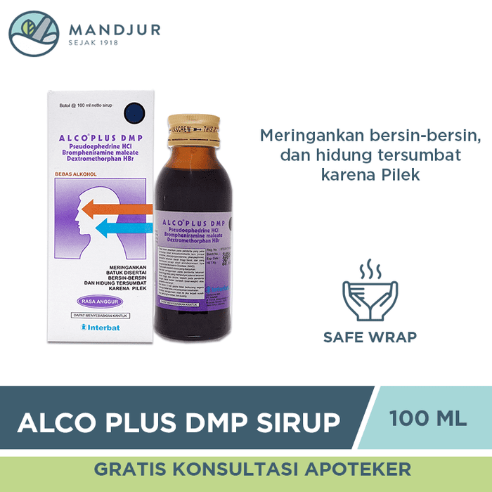Alco Plus DMP Sirup 100 ml - Apotek Mandjur