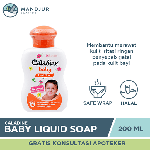 Caladine Baby Liquid Soap 200 mL - Apotek Mandjur