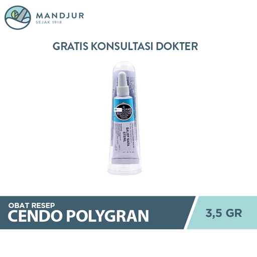 Cendo Polygran Eye Ointment 3.5 g - Apotek Mandjur