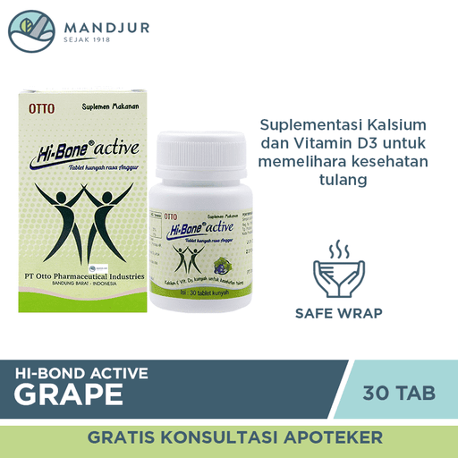 Hi-Bone Active Grape 30 Tablet - Apotek Mandjur