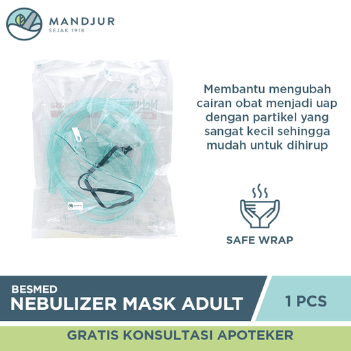 Masker Nebulizer Adult - Apotek Mandjur