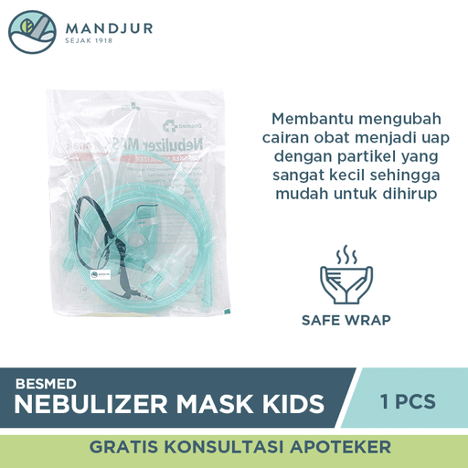 Masker Nebulizer Kids - Masker Uap Anak - Apotek Mandjur