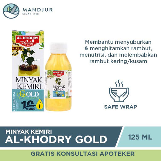 Minyak Kemiri Al-Khodry Gold (Sari Minyak Kemiri Plus) - Apotek Mandjur
