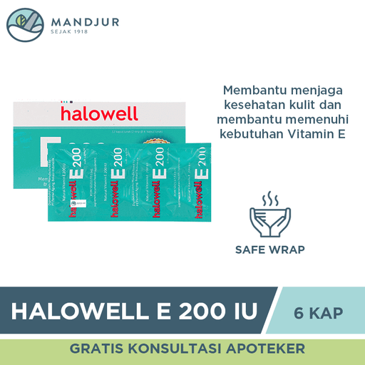 Halowell E 200 IU 6 Kapsul - Apotek Mandjur