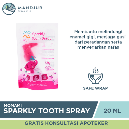 Momami Sparkly Tooth Spray 20 mL - Apotek Mandjur