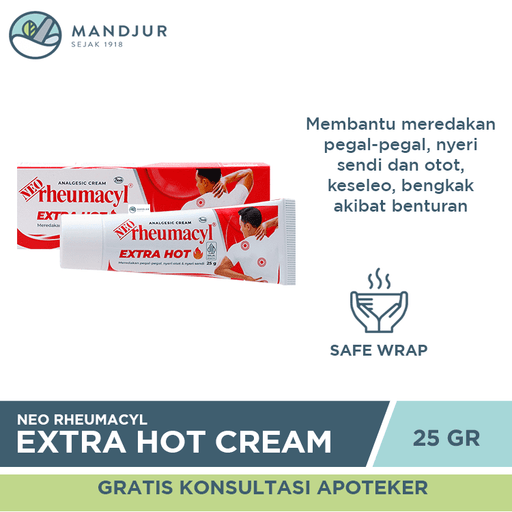Neo Rheumacyl Extra Hot Cream 25 Gr - Apotek Mandjur