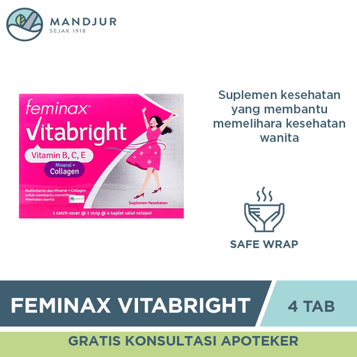 Feminax VitaBright 4 Tablet - Apotek Mandjur