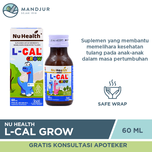 Nu Health L-Cal Grow 60 mL - Apotek Mandjur