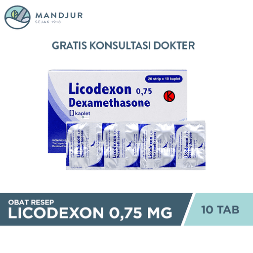 Licodexon 0.75 mg 10 Tablet - Apotek Mandjur