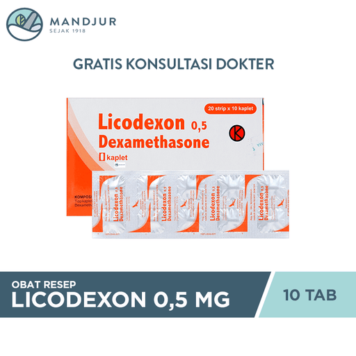 Licodexon 0.5 mg 10 Tablet - Apotek Mandjur