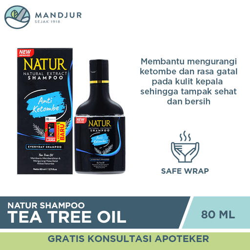 Natur Shampoo Tea Tree Oil 80 ML - Apotek Mandjur