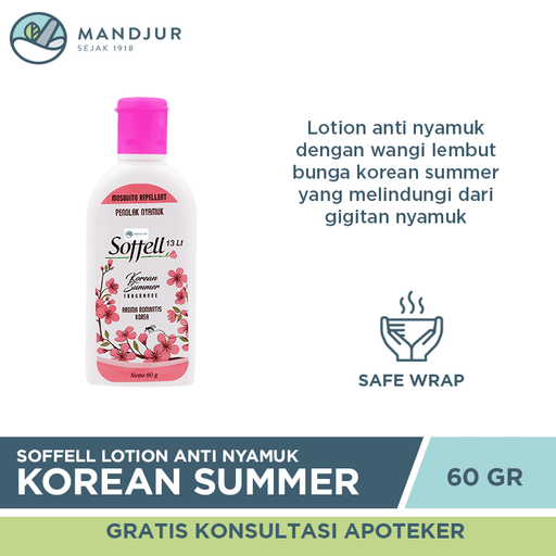 Soffell Lotion Korean Summer 60 Gr - Apotek Mandjur