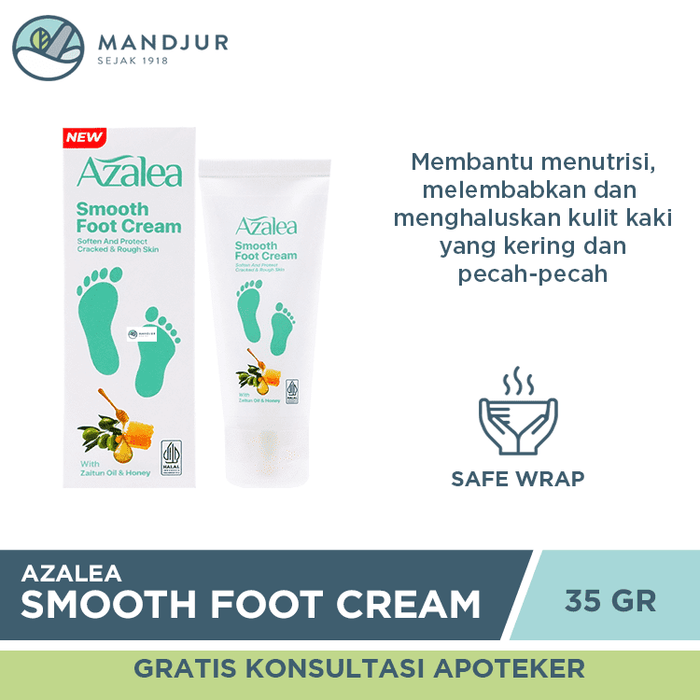 Azalea Smooth Foot Cream 35 Gr - Apotek Mandjur