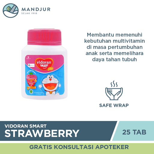 Vidoran Smart Strawberry 25 Tablet - Apotek Mandjur