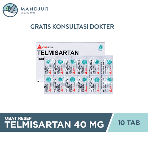 Telmisartan OGB Dexa 40 Mg 10 Tablet - Apotek Mandjur
