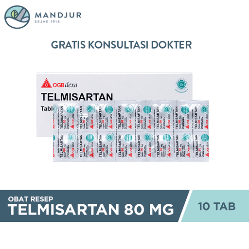 Telmisartan OGB Dexa 80 Mg 10 Tablet - Apotek Mandjur