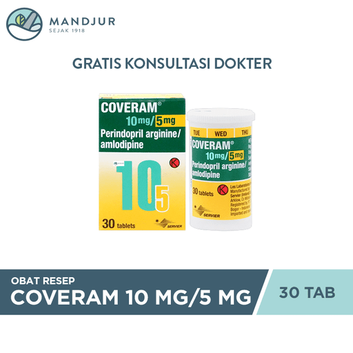 Coveram 10 mg/5 mg 30 Tablet - Apotek Mandjur