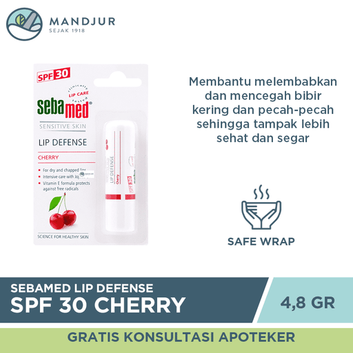 Sebamed Lip Defense SPF 30 Cherry - Apotek Mandjur
