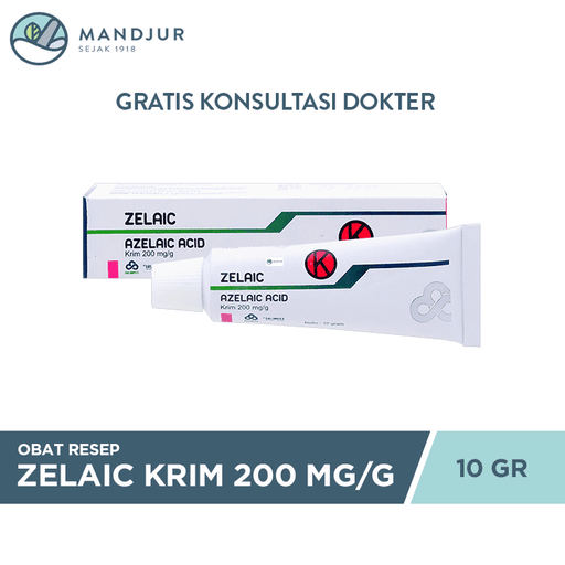 Zelaic Krim 200 mg/g 10 gr - Apotek Mandjur