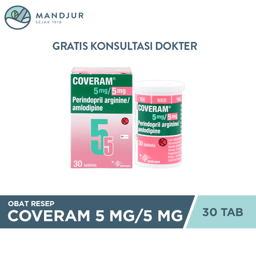 Coveram 5 mg/5 mg 30 Tablet - Apotek Mandjur