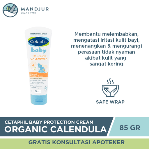 Cetaphil Baby Advance Protection Cream with Organic Calendula 85 Gr - Apotek Mandjur