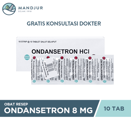 Ondansetron 8 mg 10 Tablet - Apotek Mandjur