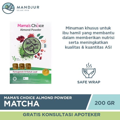 Mama's Choice Almond Powder Matcha - Apotek Mandjur