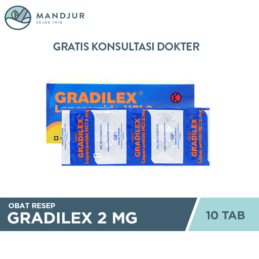 Gradilex 2 mg 10 Tablet - Apotek Mandjur
