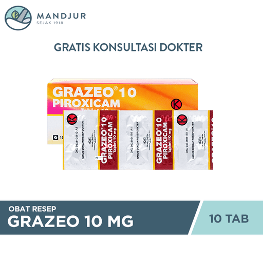 Grazeo 10 mg 10 Tablet - Apotek Mandjur